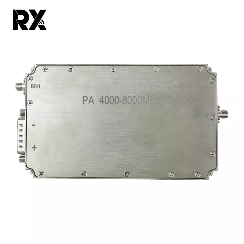 Свръхшироколентова C-лента 4-8 GHz 50W усилвател на мощност RF система